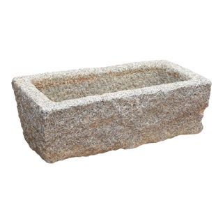 Large Himalayan Stone Grain Basin For Sale