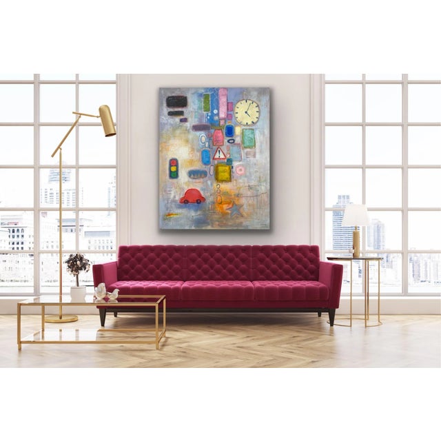 Contemporary Abstract Original Oil Painting For Sale - Image 4 of 12