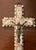 This beautiful mid-century crucifix was handcrafted in the Holy Land. The exquisite mother-of-pearl inlay was carved in an...