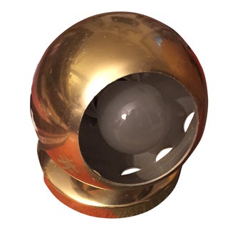 Vintage Brass Dome Lamp For Sale