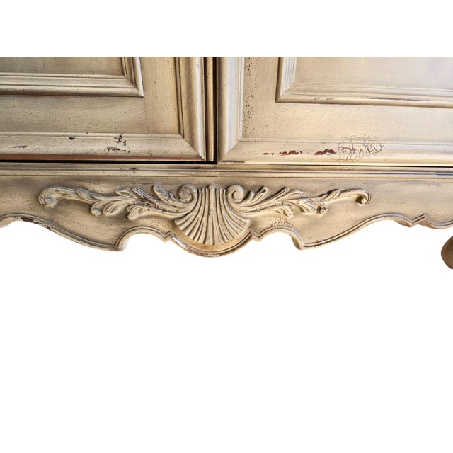 Vintage Hickory Chair Armoire Hutch Cabinet W/ Media, Make-Up or Jewelry Station For Sale - Image 10 of 11