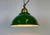 Industrial Green Enamel Factory Pendant Lamp from Maxlume, 1960s For Sale - Image 11 of 18