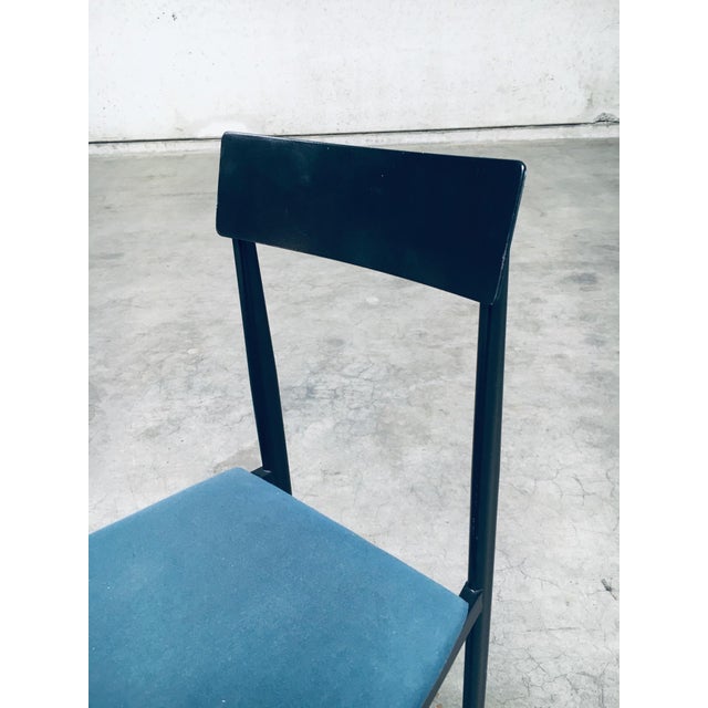 Black Postmodern Lolly Dining Chair Set from Fly Line, Italy, 1980s, Set of 9 For Sale - Image 8 of 18