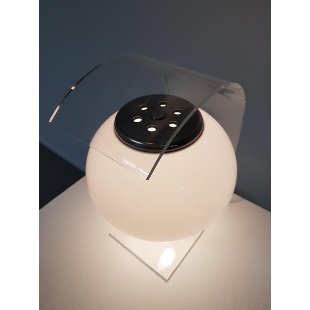 Acrylic and Glass Table Lamp, 1980s For Sale - Image 9 of 16