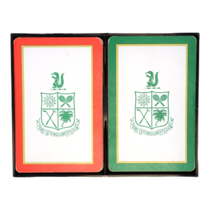 The Everglades Club Twin/ Box Set Deck of Red/ Green Playing Cards