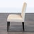 Modern Crate & Barrel Upholstered Dining Chair With Ebony Legs For Sale - Image 3 of 7