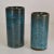 Blue Ceramic Cylinder Vases by Groeneveldt, Set of 10 For Sale - Image 12 of 14
