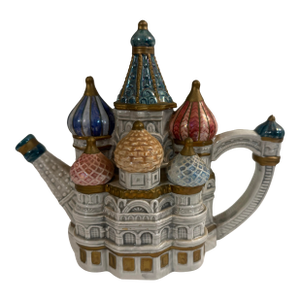 1990s Fitz and Floyd Taj Mahal / St. Basil Cathedral Figural Teapot – Architectural Collectible