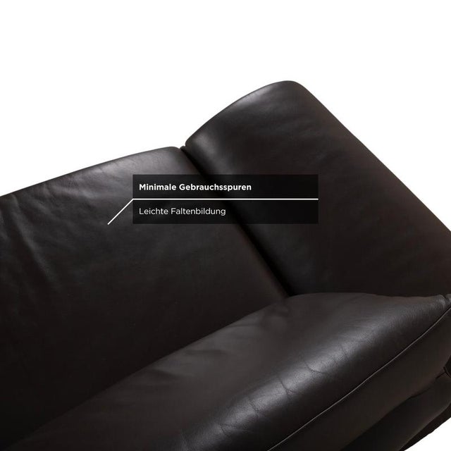 Leather Three-Seater Brown Manual Function Sofa from Koinor Velluti For Sale - Image 11 of 17