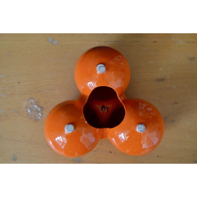 Orange Ceramic by Roberto Rigon for Bertoncello, 1970s For Sale - Image 11 of 13
