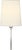 2020s Thomas O'Brien for Visual Comfort Signature Reed Single Sconce in Polished Nickel with Linen Shade For Sale - Image 5 of 8