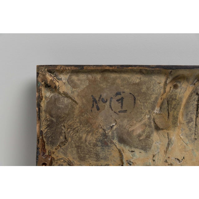 Italian Bronze Wall Sculpture by Carlo Zauli, 1960s For Sale - Image 12 of 13