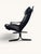 Ingmar Relling Vintage Siesta Lounge Chair in Black Leather by Ingmar Relling for Westnofa, 1963 For Sale - Image 4 of 6