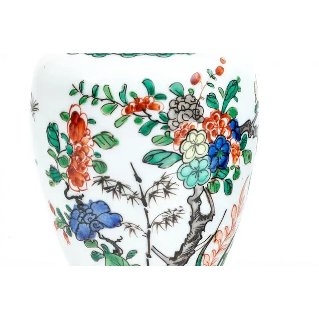 19th Century French Samson Porcelain Vases & Covers in the Chinese Famille Vert Glaze & Bronze Mounts - A Pair For Sale In New York - Image 6 of 12