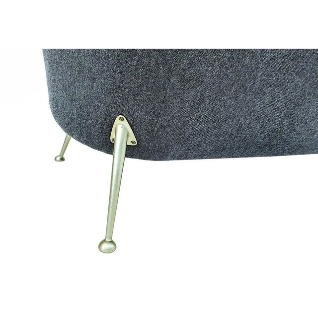Gray Set of Mid-Century Modern Sofa and Chair, 1950s For Sale - Image 8 of 15