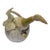 1950s Abstract Italian Ceramic Pottery Wood Bird Sculpture Mixed Media Handmade For Sale