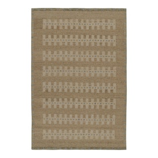 Rug & Kilim’s Scandinavian Style Kilim Rug in Beige with Geometric Patterns - 10x14 For Sale