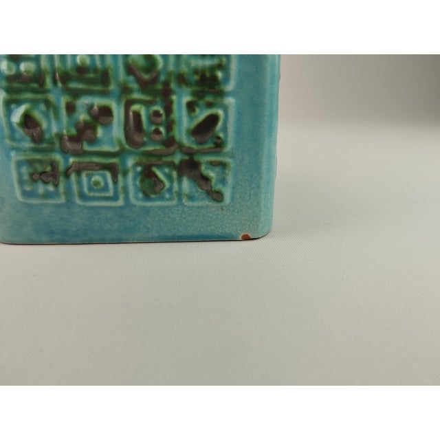Ceramic Mid-Century Turquoise Vase from Carstens Tönnjeshof, 1970s For Sale - Image 7 of 10