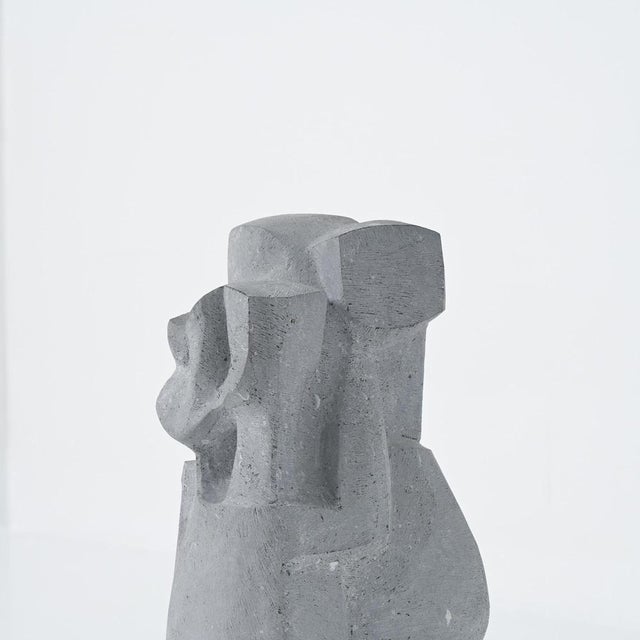 Blue Jan Keustermans, Abstract Sculpture, Blue Stone For Sale - Image 8 of 18