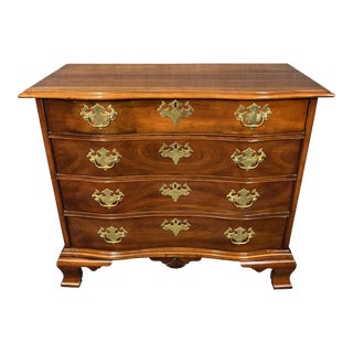 Statton Serpentine Fronted Chippendale Chest For Sale