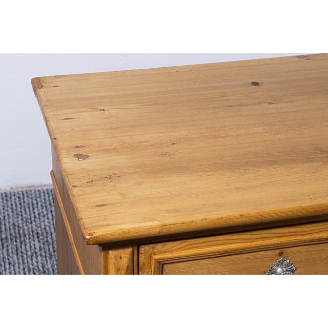 Pine Chest of Four Drawers with Waxed Finish, 1898 For Sale - Image 4 of 7