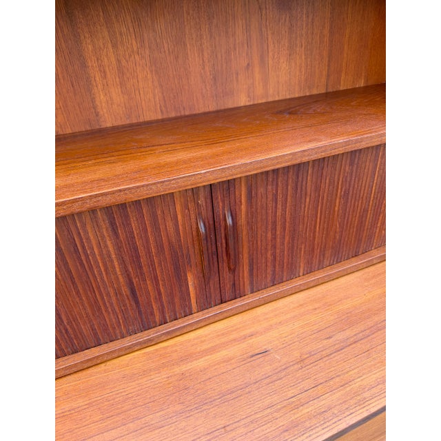 Teak Bookshelf with Secretary Desk by Johannes Sorth for Nexø For Sale - Image 4 of 11