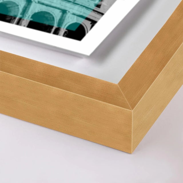 Coliseum Deconstruct by Coup d'Esprit, Contemporary Photograph in Gold, Large Overall Size: 40x40 Frame Color: Gold