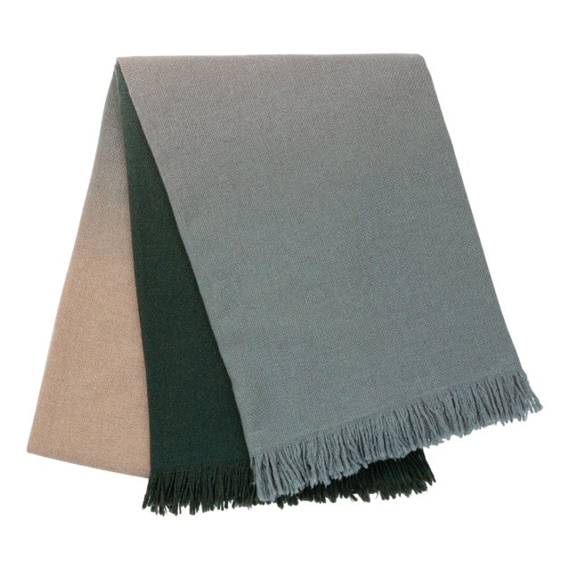 Shaded Plaid in Merino Wool by Villa Como For Sale