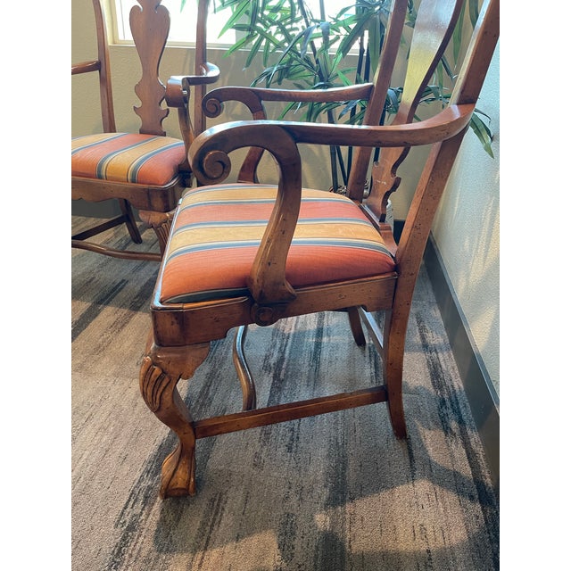 1970s Vintage Chippendale Style Armchairs (Sourced by Swimmer Cole Martinez Curtis) - A Pair For Sale - Image 9 of 12
