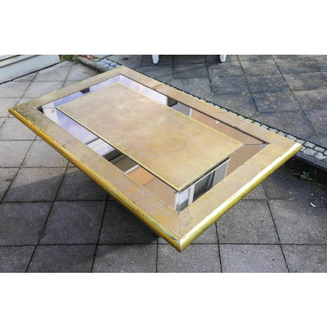 Vintage Rectangular Brass Coffee Table by Rodolfo Dubarry, 1970s For Sale - Image 6 of 18