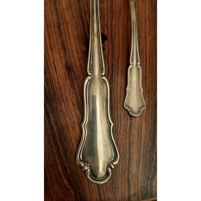 Silver Serving Ladles and Tong, 1890s, Set of 3 For Sale - Image 4 of 6