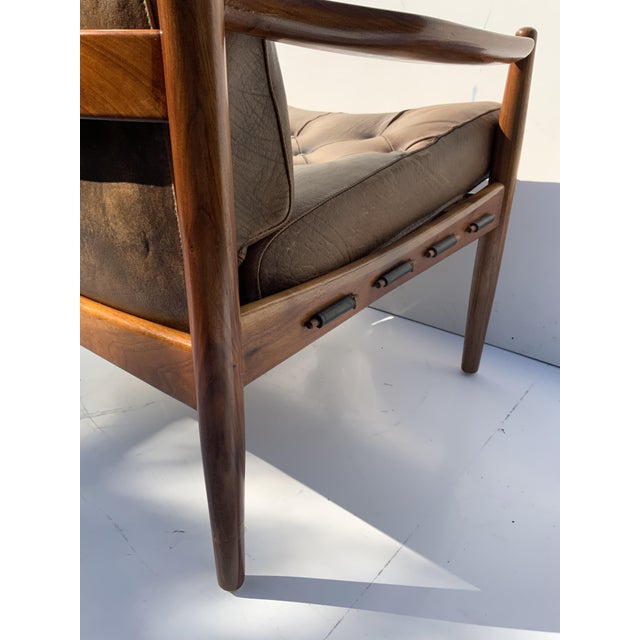 Läckö Lounge Chair in Leather by Ingemar Thillmark for Ope Möbler, 1960s For Sale - Image 7 of 13