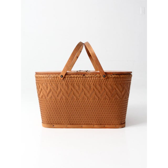 1960s Mid-Century Redmon Picnic Basket Set For Sale - Image 5 of 18