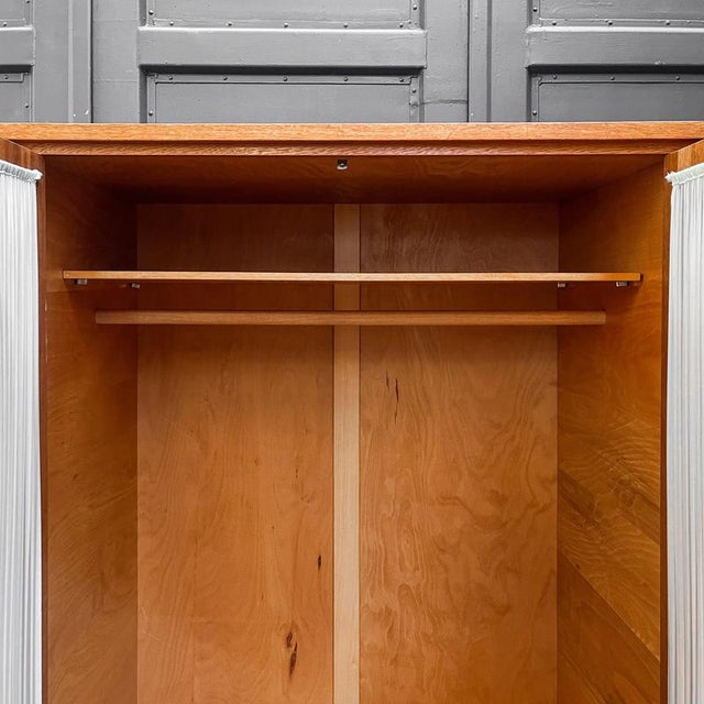 Large Wood Wardrobe, 1960s For Sale - Image 12 of 18