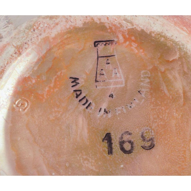 Ceramic Art Deco Marmor Ceramic Vase Arabia, Finland, 1933 For Sale - Image 7 of 8