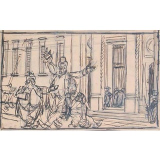 Gabriele Galantara, Cantori, 1910, Ink For Sale