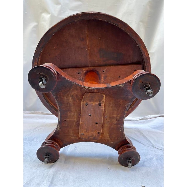 Antique Cherry Pedestal Table For Sale - Image 16 of 17