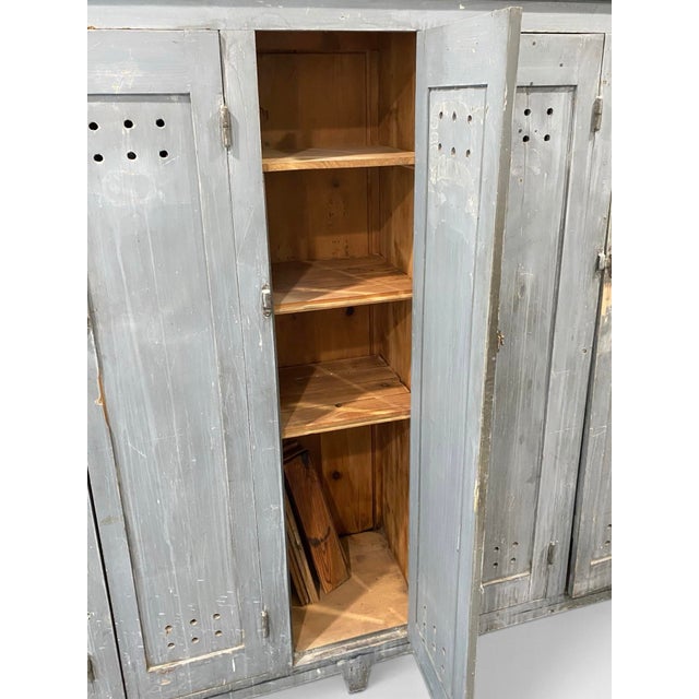 Early 20th Century French Factory Dressing Room Cabinet From Lyon France For Sale - Image 9 of 11
