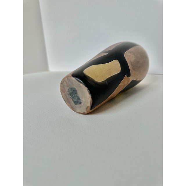 Late 20th Century Hand Carved Abstract Stone Vase For Sale In San Francisco - Image 6 of 8