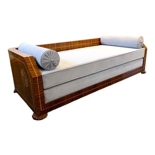 Art Deco Style Makassar Ebony Wood Daybed For Sale