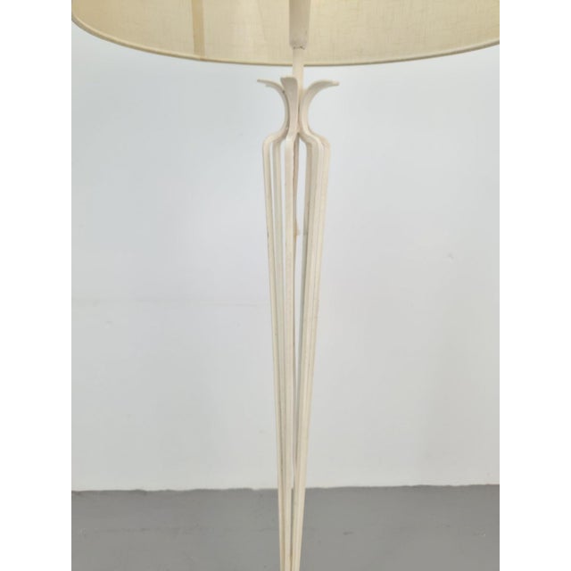 1930s 20th Century French Wrought Iron Floor Lamp, 1930 For Sale - Image 5 of 9