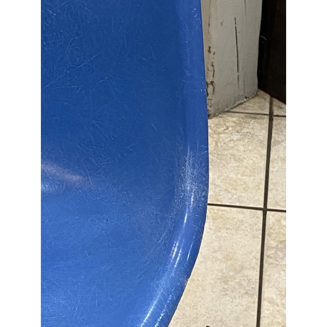 DSR Eiffel Chair in Blue Fiberglass by Charles and Ray Eames for Herman Miller, 1950s For Sale - Image 13 of 17