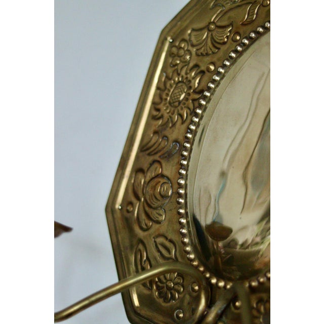 Mid-Century Swedish Octagonal Brass Double Arm Sconces, Set of 2 For Sale - Image 18 of 18