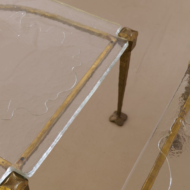Brutalist Coffee Tables in Wrought Bronze by Lothar Klute, 1980, Set of 2 For Sale - Image 10 of 13