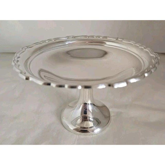 Early 20th Century Sterling Silver Pedestal Tazza Bon Bon Dish by William Aitken, Birmingham, 1904 For Sale - Image 5 of 18