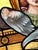 19th Century Stained Glass Window With Painted Angel Portrait in Original Frame For Sale - Image 12 of 17
