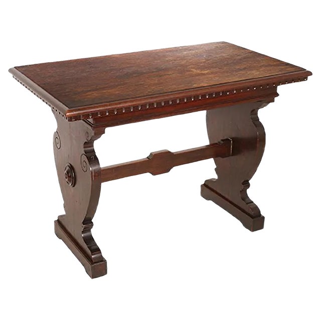 Tuscan Trestle Side Table or Desk from Dini & Puccini, 1920s For Sale