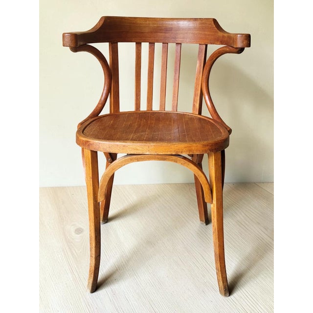 Baumann office/administrative chair no. 21, marked under the seat. An iconic model from the French manufacturer Baumann...