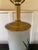 Vintage Mid-Century Hand-Painted Ceramic and Brass Floral Lamp For Sale - Image 9 of 13