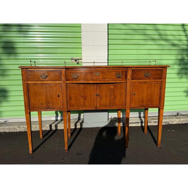 1990S American of Martinsville Federal Style Sideboard / Server For Sale - Image 11 of 11